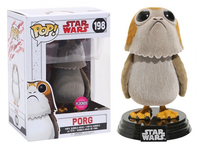 POP STAR WARS #198 Porg (Flocked)