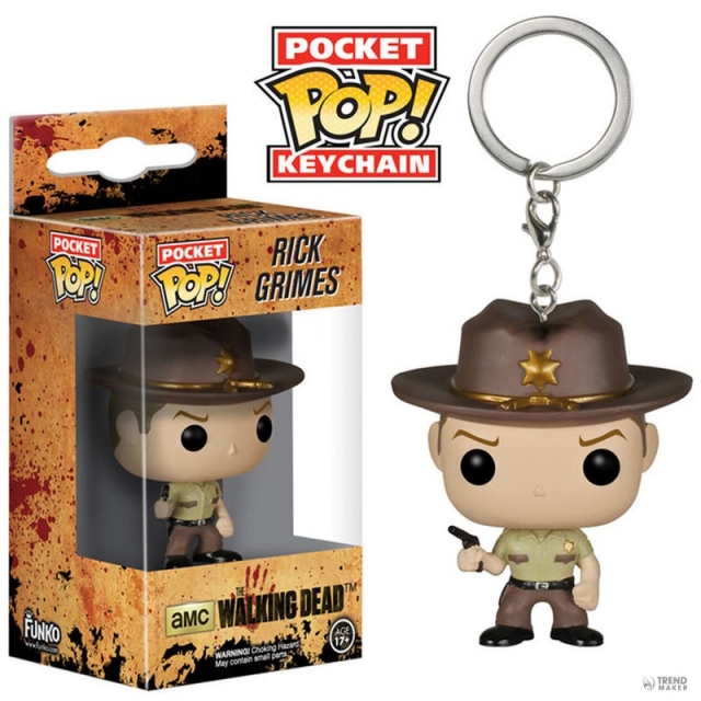Porta-Chaves THE WALKING DEAD Pocket POP! Rick Grimes