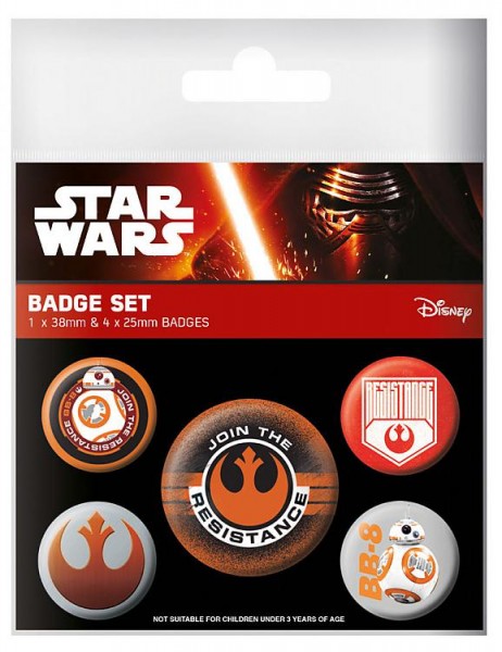 Pins STAR WARS Episode VII Resistance Badge Pack (5 pins)