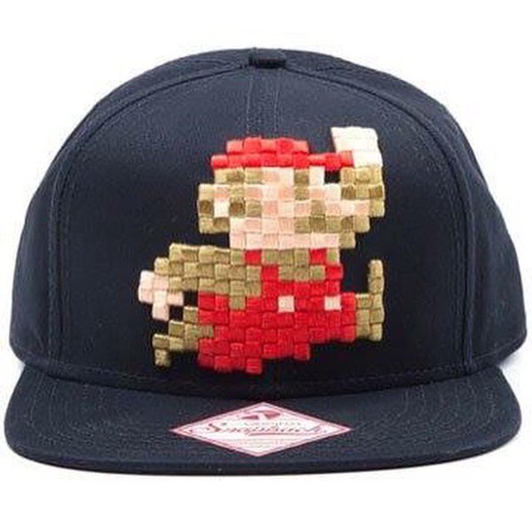Boné NINTENDO 3D Pixel Jumping Super Mario