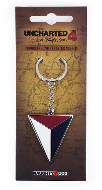 Porta-Chaves UNCHARTED 4 Shoreline Triangle Logo Metal