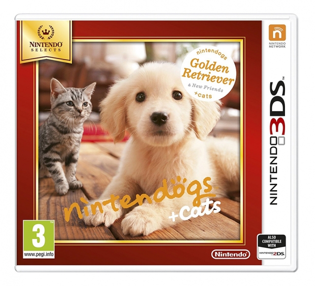 NINTENDOGS + CATS Golden Retriever 3DS