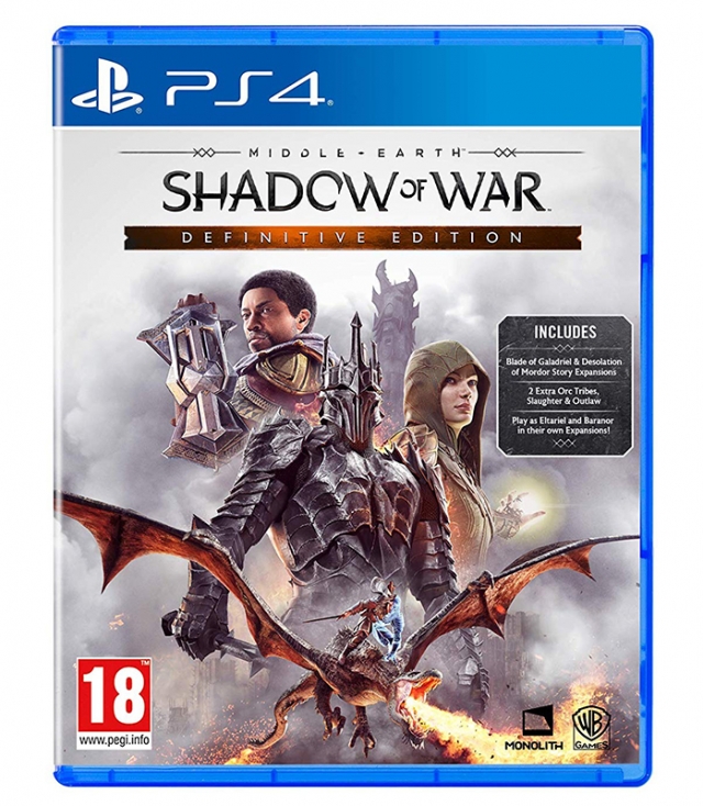 MIDDLE EARTH SHADOW OF WAR Definitive Edition PS4