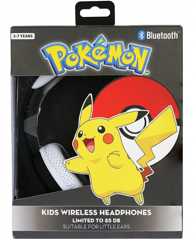 Auscultadores Gaming Sem Fios Junior - Pokémon Pokeball Preto PC