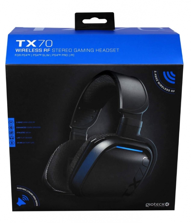 Auscultadores Gaming Wireless Gioteck TX70 PS4 | PS5 | PC