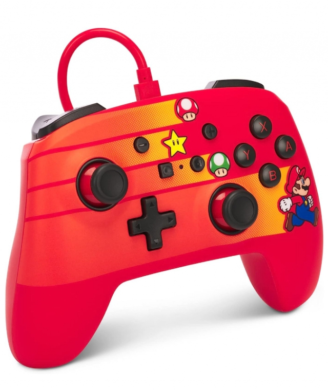 Comando PowerA Com Fios Speedster Mario Switch